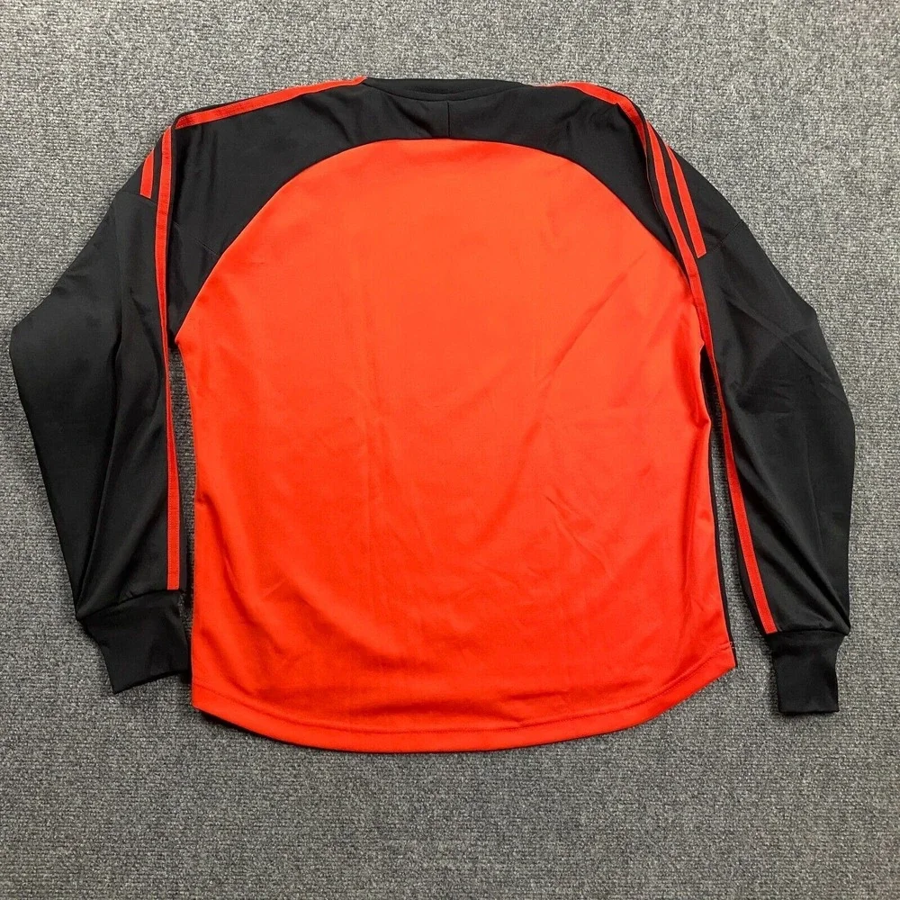 Vintage Adidas Soccer Jersey Mens Large Red Elbow‎ Pads Goalkeeper Adults - Picture 10 of 12